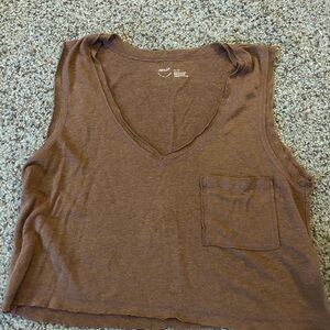 Aerie Cocoa Brown Tank Top